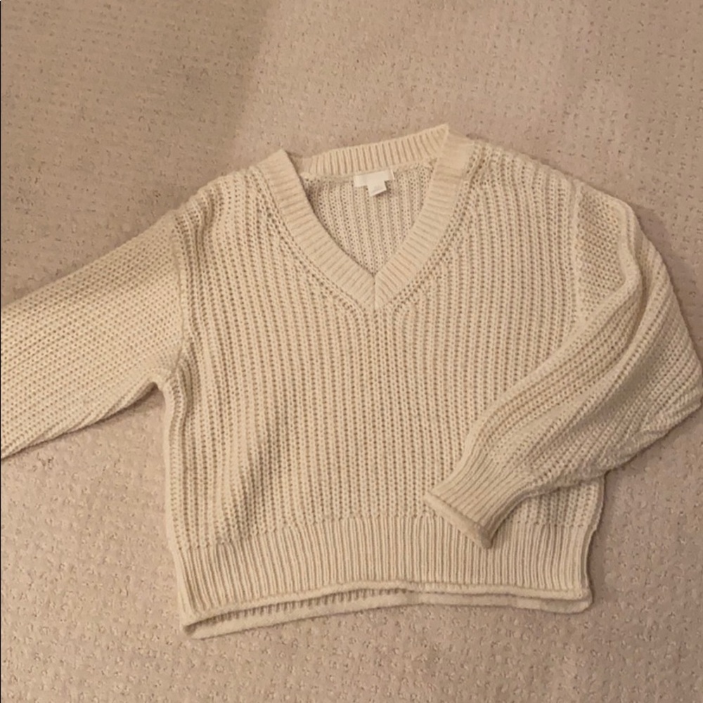 H&M Cream Knit Sweater